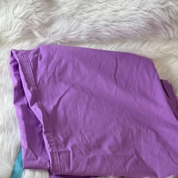 Purple scrubs with Blue Drawstring - Picture 5 of 5